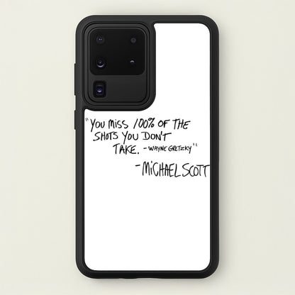 Michael Scott Quote  - The Office Phone Case for Galaxy S20 Ultra