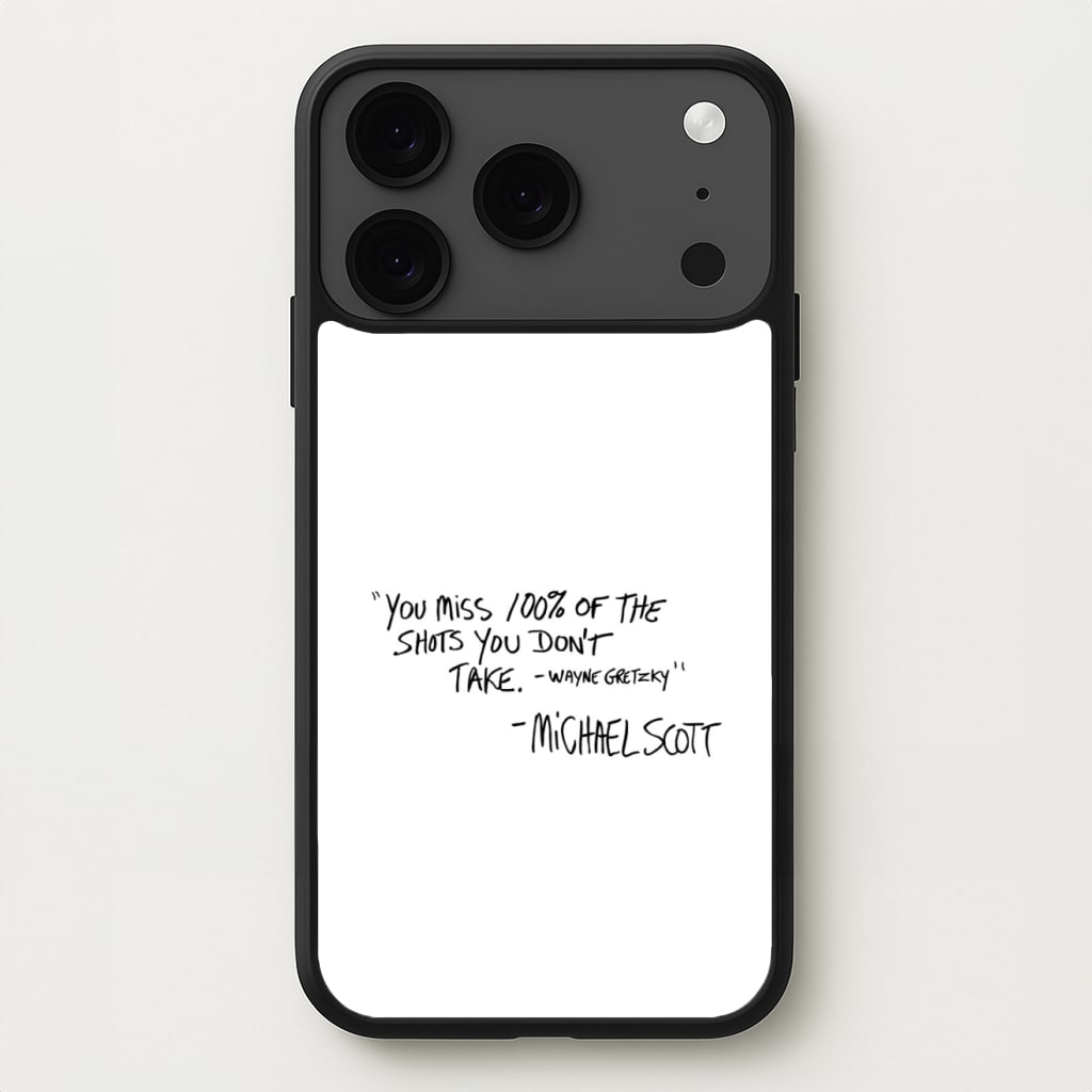 Michael Scott Quote Phone Case for iPhone 17 Pro Max