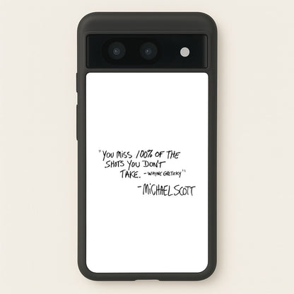 Michael Scott Quote  - The Office Phone Case for Google Pixel 8a