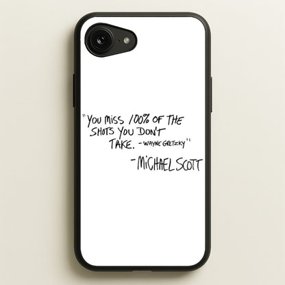 Michael Scott Quote  - The Office Phone Case for iPhone 16e