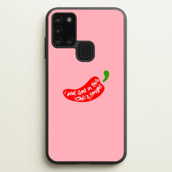 I Feel God In This Chilli's Tonight  - The Office Phone Case for Galaxy A21s