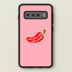 I Feel God In This Chilli's Tonight  - The Office Phone Case for Galaxy S10