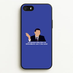 I Am Running Away From My Responsibilities  - The Office Phone Case for iPhone 5 / 5s / SE 2016