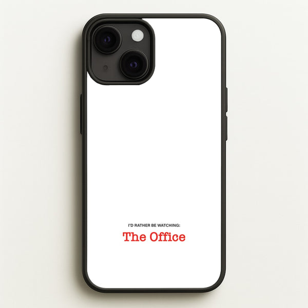 I'd Rather Be Watching The Office  - The Office Phone Case for iPhone 13 Mini