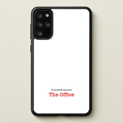 I'd Rather Be Watching The Office  - The Office Phone Case for Galaxy S20 Plus