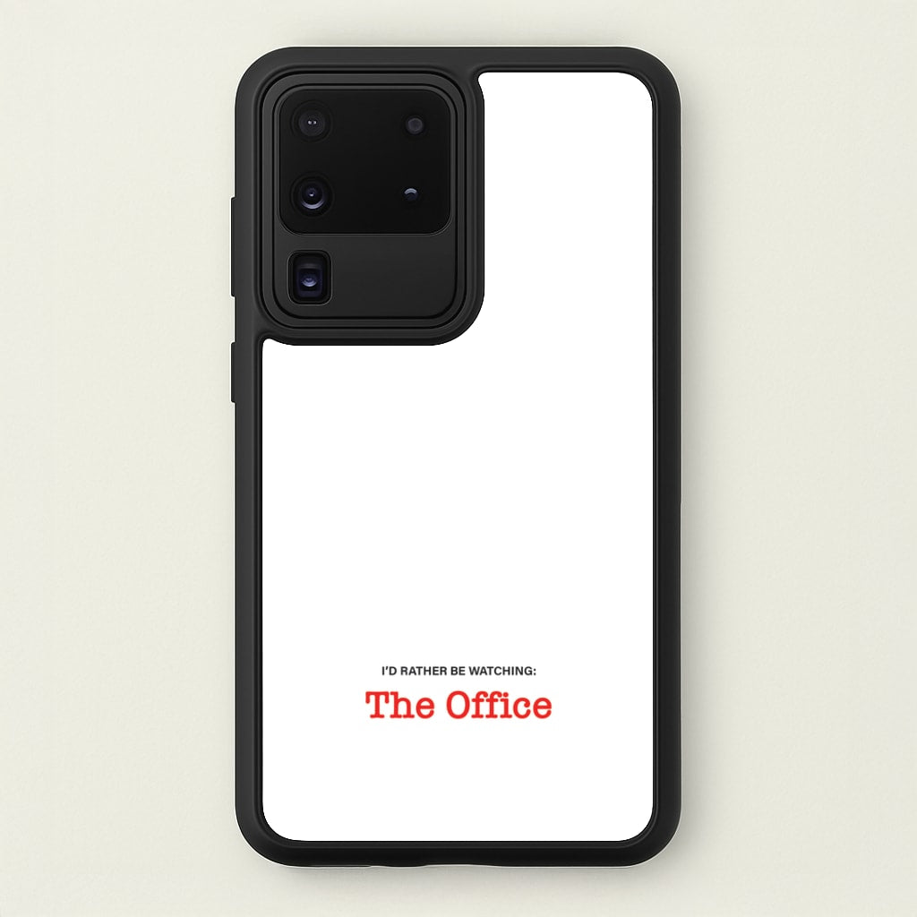 I'd Rather Be Watching The Office  - The Office Phone Case for Galaxy S20 Ultra