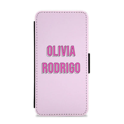 Olivia Rodrigo Layered Text Flip / Wallet Phone Case