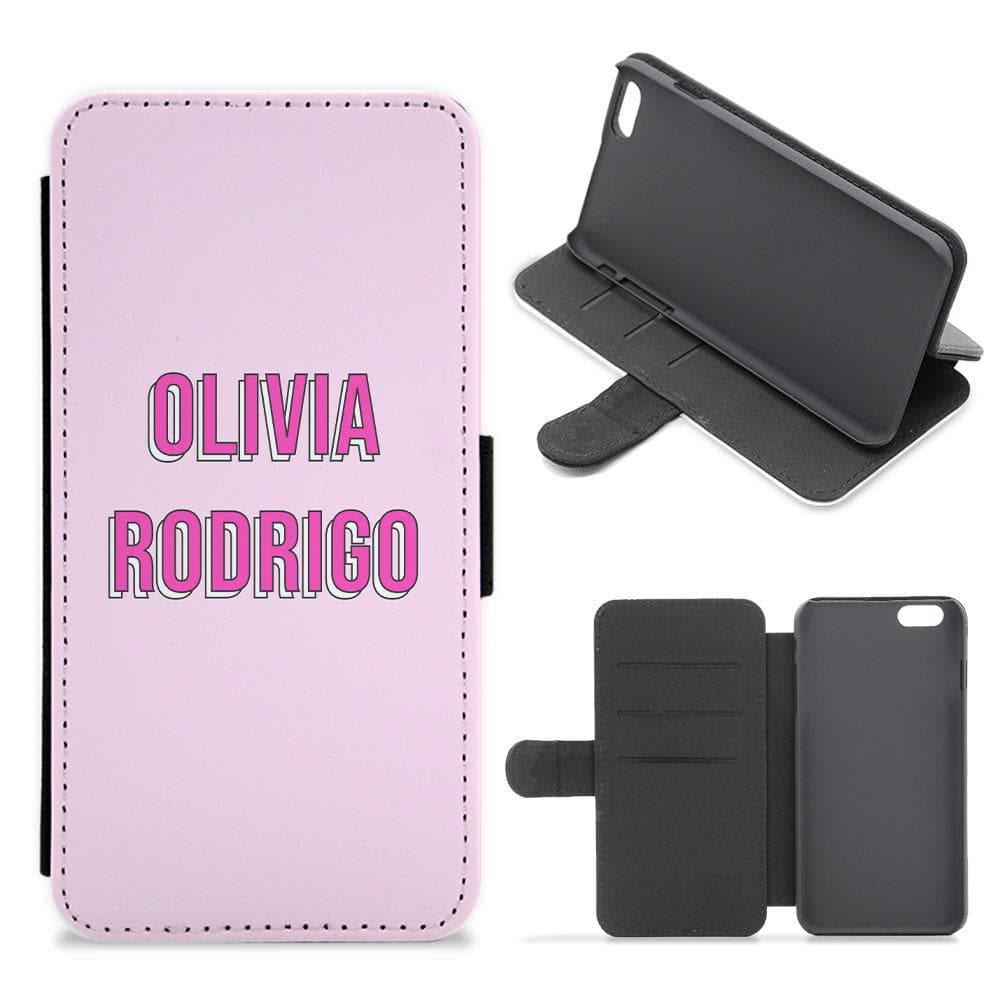 Olivia Rodrigo Layered Text Flip / Wallet Phone Case