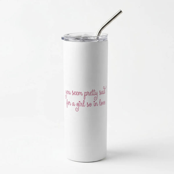 Pretty Sad - Olivia Rodrigo Skinny Tumbler