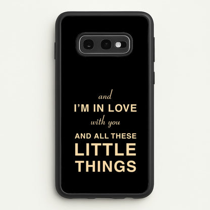 Little Things  - One Direction Phone Case for Galaxy S10e