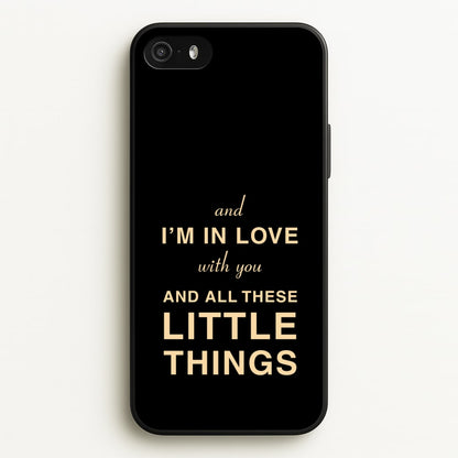 Little Things  - One Direction Phone Case for iPhone 5 / 5s / SE 2016