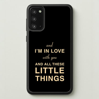 Little Things  - One Direction Phone Case for Galaxy Note 20