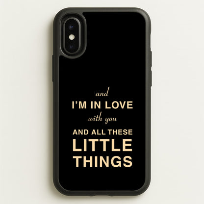 Little Things  - One Direction Phone Case for iPhone X / XS