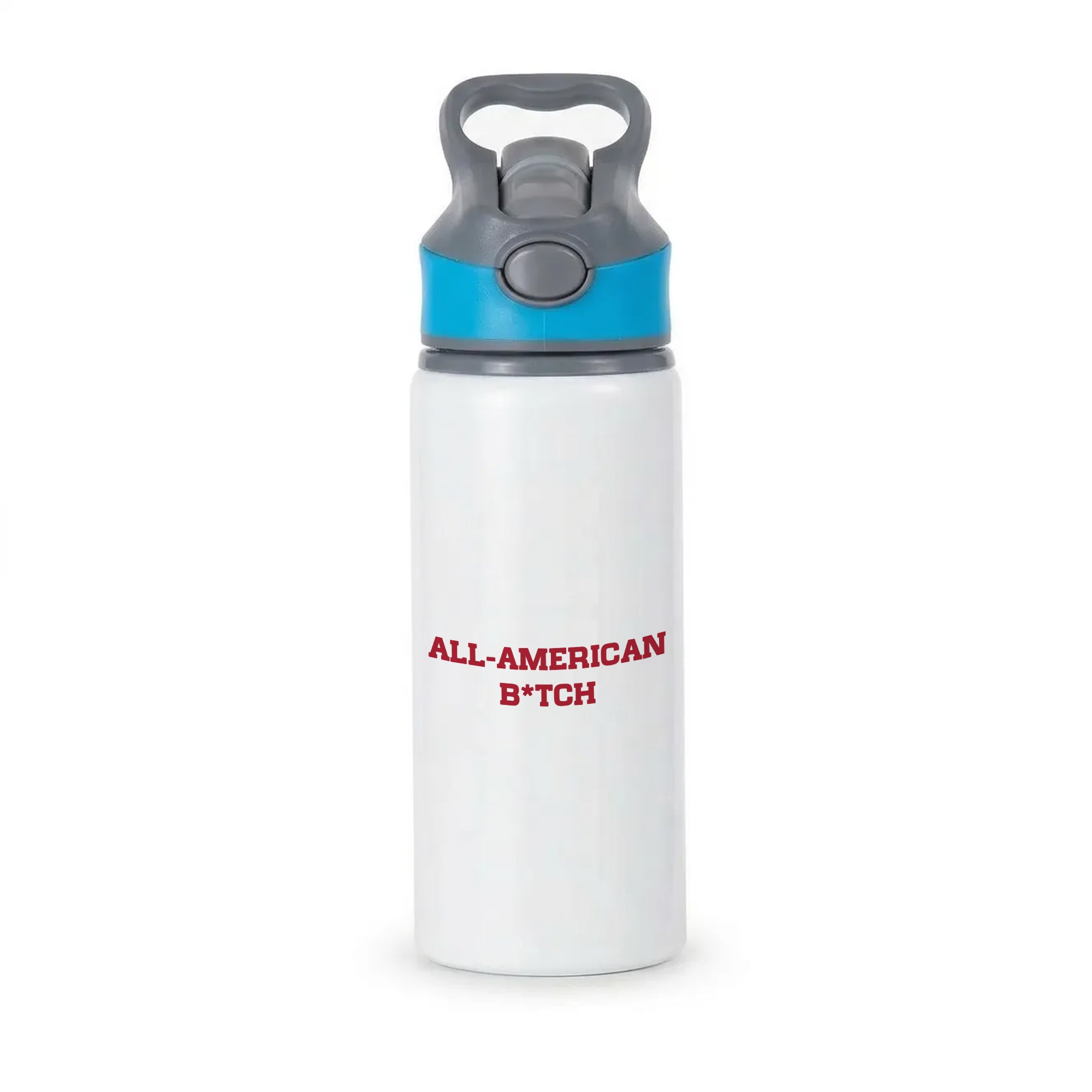 All American B*tch - Olivia Active Water Bottle - Blue