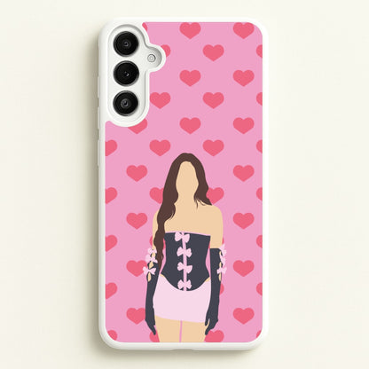 Pink Hearts - Olivia  - Olivia Rodrigo Phone Case for Galaxy A36
