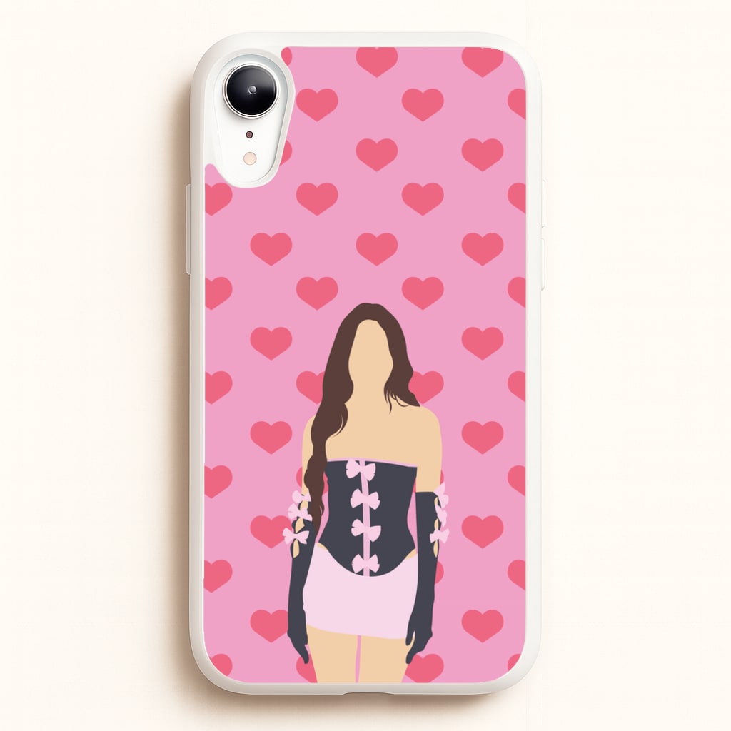 Pink Hearts - Olivia  - Olivia Rodrigo Phone Case for iPhone XR