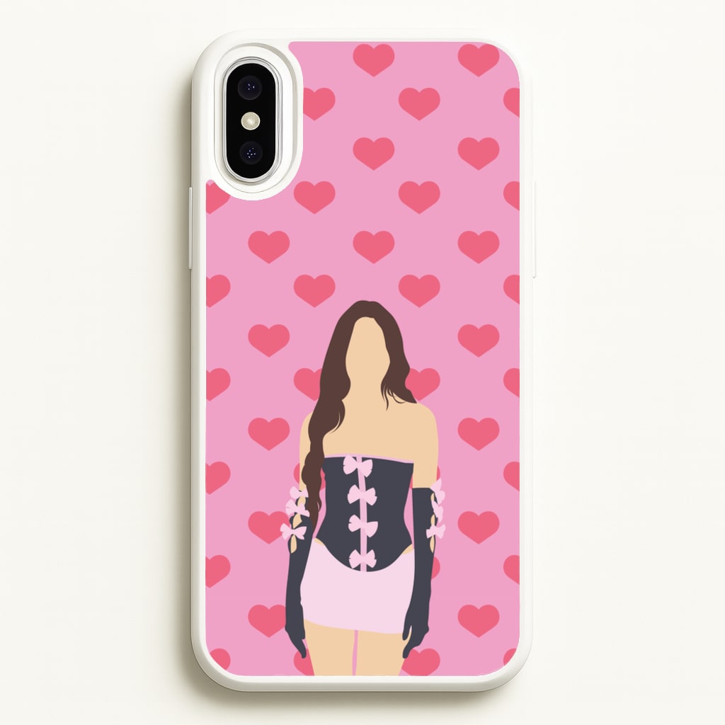 Pink Hearts - Olivia  - Olivia Rodrigo Phone Case for iPhone XS Max