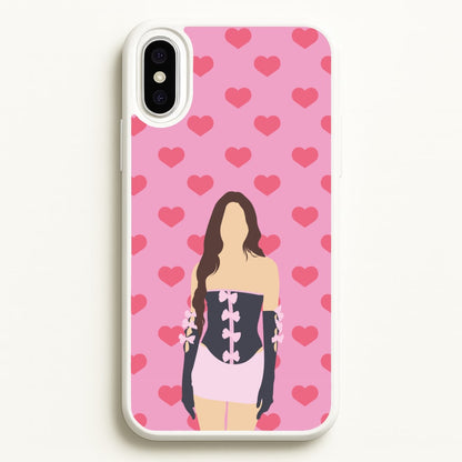 Pink Hearts - Olivia  - Olivia Rodrigo Phone Case for iPhone XS Max