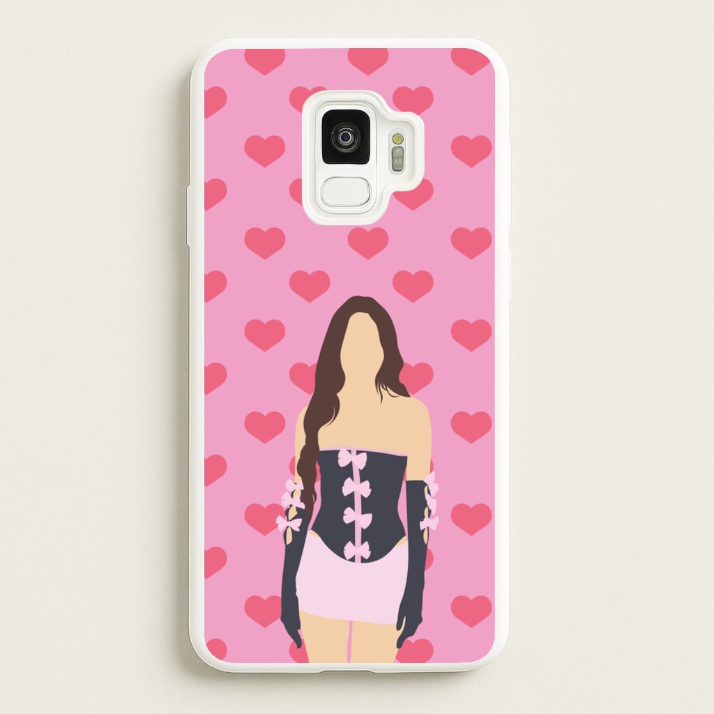 Pink Hearts - Olivia  - Olivia Rodrigo Phone Case for Galaxy S9