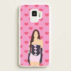 Pink Hearts - Olivia  - Olivia Rodrigo Phone Case for Galaxy S9