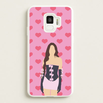 Pink Hearts - Olivia  - Olivia Rodrigo Phone Case for Galaxy S9