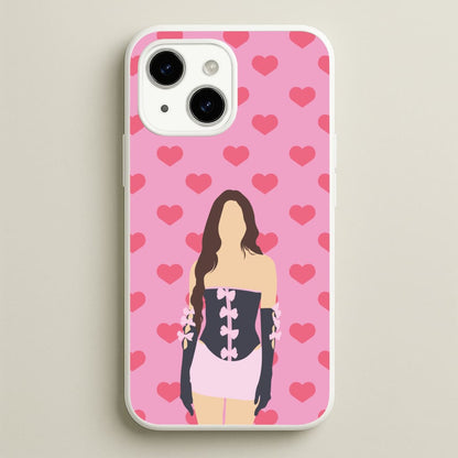 Pink Hearts - Olivia  - Olivia Rodrigo Phone Case for iPhone 15