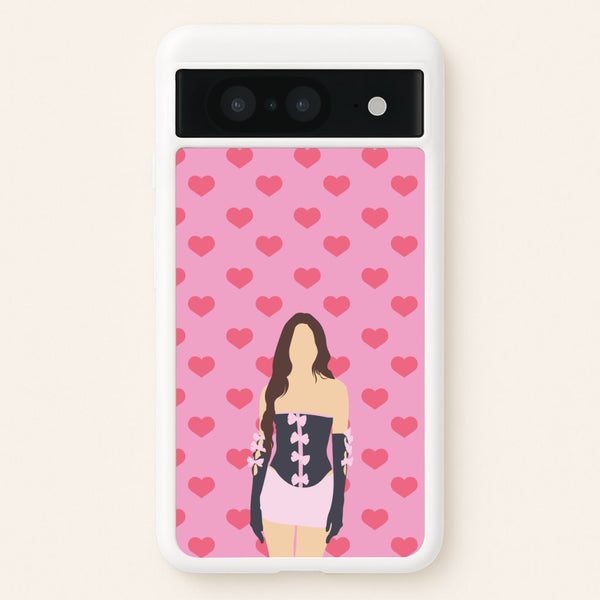 Pink Hearts - Olivia  - Olivia Rodrigo Phone Case for Google Pixel 8
