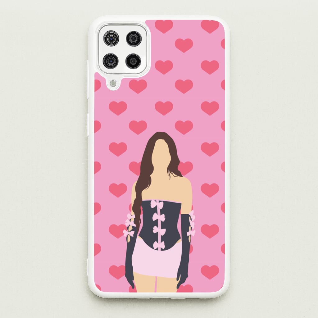 Pink Hearts - Olivia  - Olivia Rodrigo Phone Case for Galaxy A12