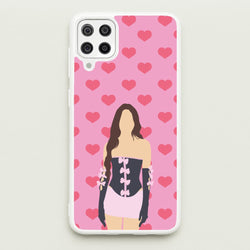 Pink Hearts - Olivia  - Olivia Rodrigo Phone Case for Galaxy A12