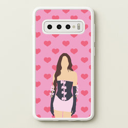 Pink Hearts - Olivia  - Olivia Rodrigo Phone Case for Galaxy S10