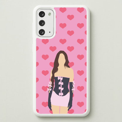 Pink Hearts - Olivia  - Olivia Rodrigo Phone Case for Galaxy Note 20