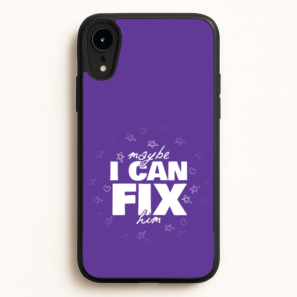 Maybe I Can Fix Him Purple  - Olivia Phone Case for iPhone XR