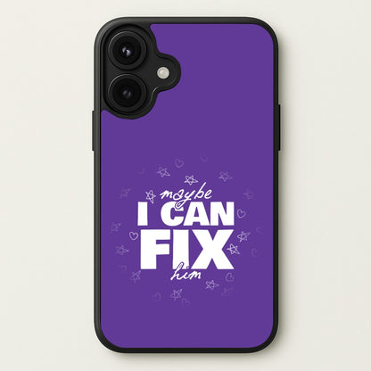Maybe I Can Fix Him Purple Phone Case for iPhone 17