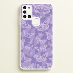Abstract Butterflies Pattern  - Olivia Phone Case for Galaxy A21s