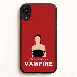 Goddamn Vampire  - Olivia Phone Case for iPhone XR