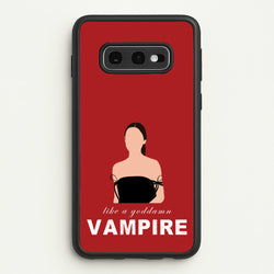 Goddamn Vampire  - Olivia Phone Case for Galaxy S10e