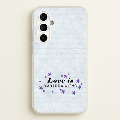 Love Is Embarrassing Note  - Olivia Phone Case for Galaxy A54