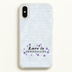 Love Is Embarrassing Note  - Olivia Phone Case for iPhone XS Max