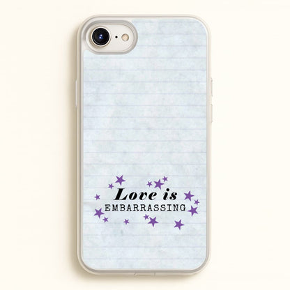 Love Is Embarrassing Note  - Olivia Phone Case for iPhone 6 / 7 / 8 / SE