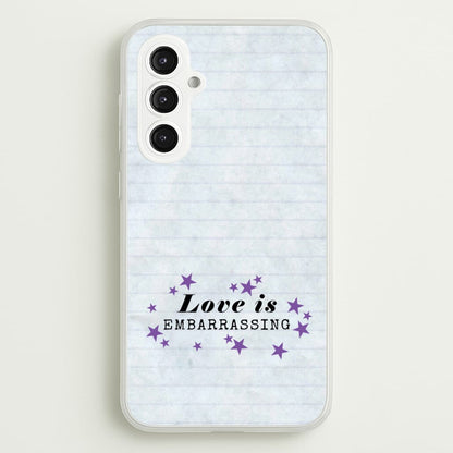 Love Is Embarrassing Note  - Olivia Phone Case for Galaxy S23FE