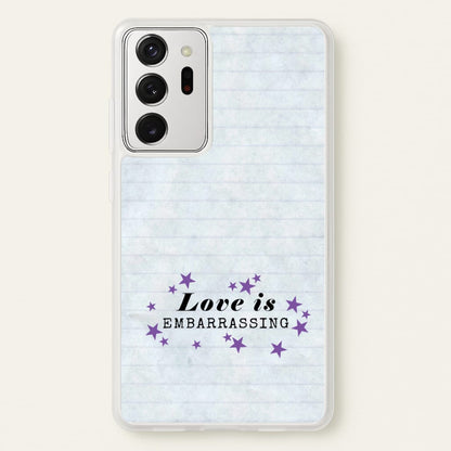 Love Is Embarrassing Note  - Olivia Phone Case for Galaxy Note 20 Ultra