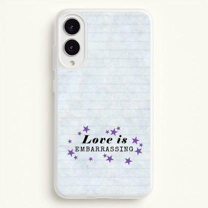 Love Is Embarrassing Note  - Olivia Phone Case for Galaxy S25 Edge