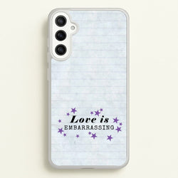 Love Is Embarrassing Note  - Olivia Phone Case for Galaxy A34