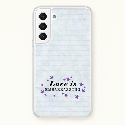 Love Is Embarrassing Note  - Olivia Phone Case for Galaxy S21FE