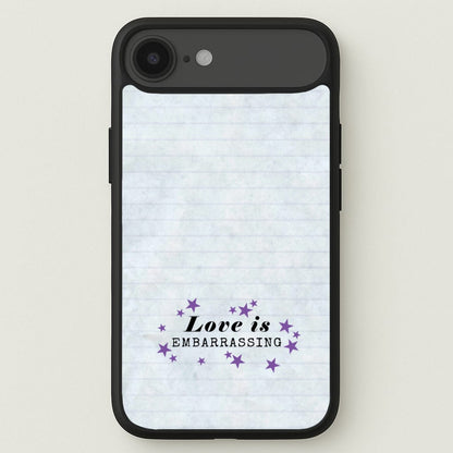 Love Is Embarrassing Note Phone Case for iPhone 17 Air