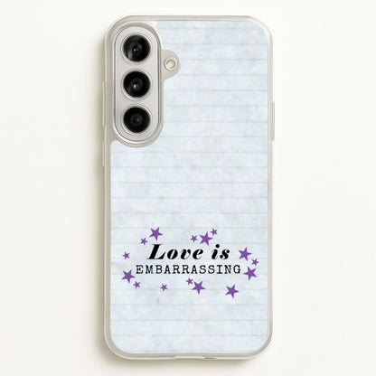 Love Is Embarrassing Note  - Olivia Phone Case for Galaxy A56