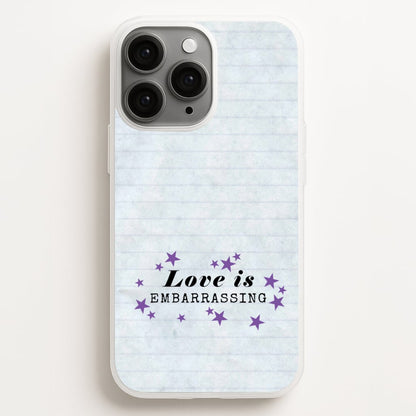 Love Is Embarrassing Note  - Olivia Phone Case for iPhone 11 Pro Max
