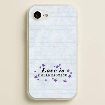 Love Is Embarrassing Note  - Olivia Phone Case for iPhone 16e