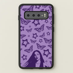 Stars And Butterflies Pattern  - Olivia Phone Case for Galaxy S10 Plus