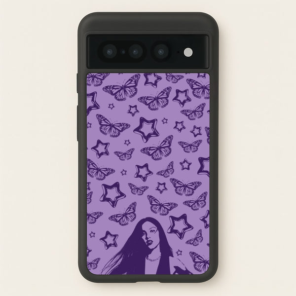Stars And Butterflies Pattern  - Olivia Phone Case for Google Pixel 7 Pro